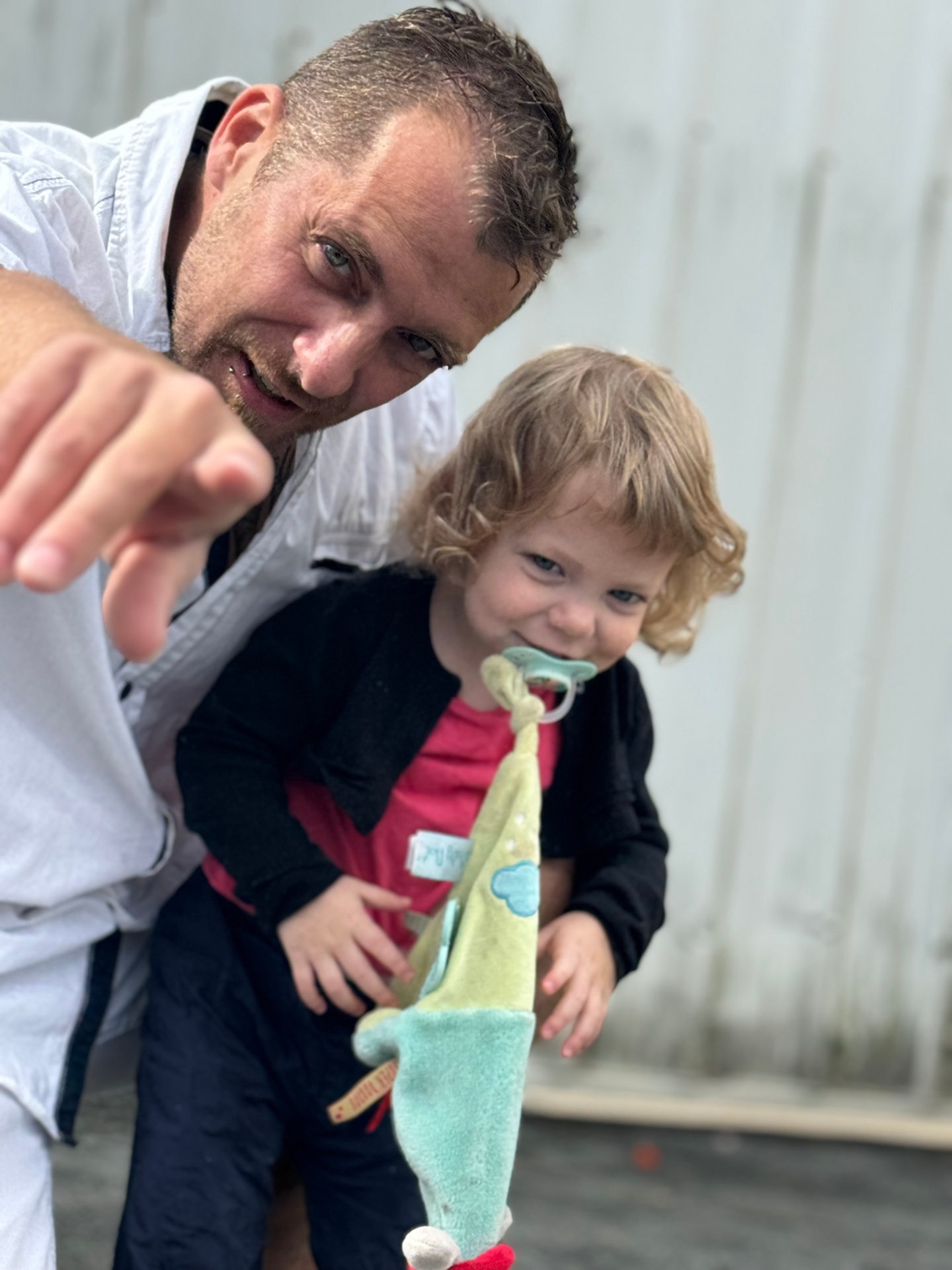 Naëlle et son papa, complicité